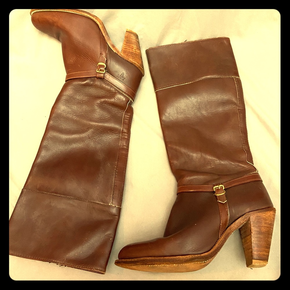Vintage Frye heeled boots size 9